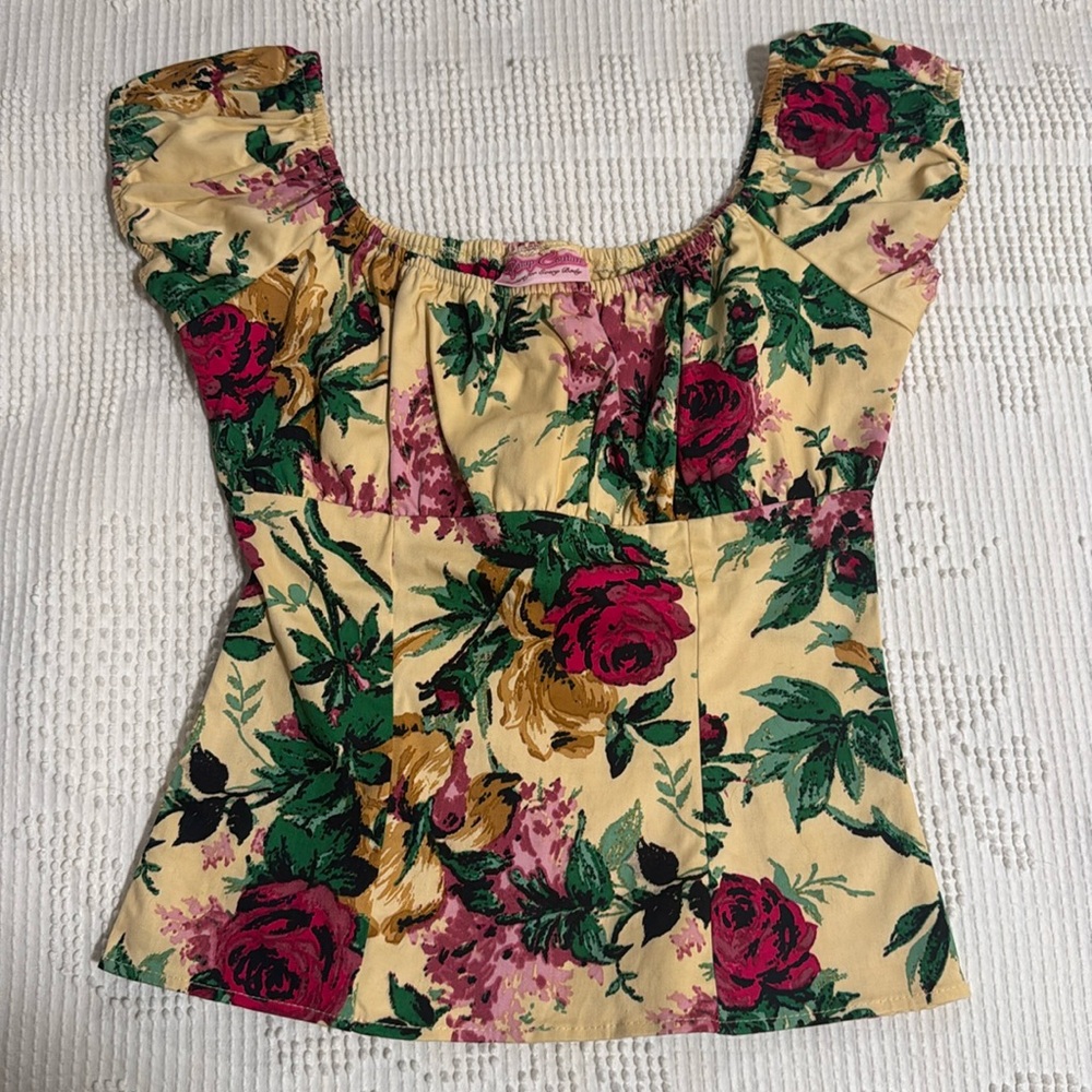 Pinup Girl Clothing Peasant Top